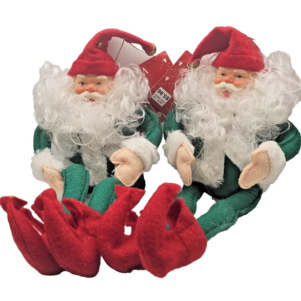 Vintage Santa Bendable Made in Taiwan 1990's Retro Revival Piece NWT 2 Available